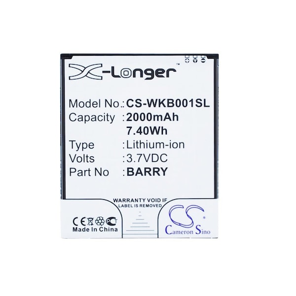 Bsc Preferred Wiko Barry Barry Dual SIM Mobile Phone Replacement Battery CS-WKB001SL - main
